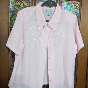 Joanne Pink Embroidered Blouse 12